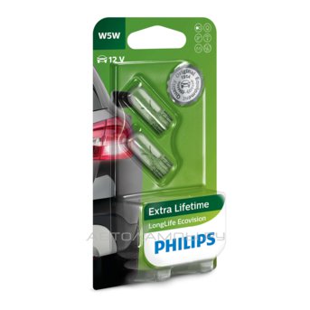 Philips W5W T10 LongLife EcoVision