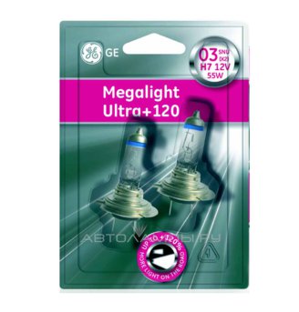 H7 12V- 55W (PX26d) (+120% ) Megalight Ultra +120 (..2.) 98264 (58520SNU) 58520SNU